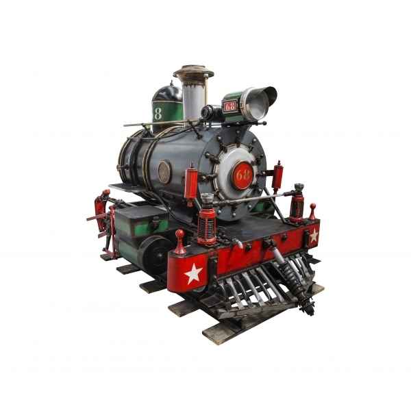 Train a vapeur decoratif retro antic -SEB15355