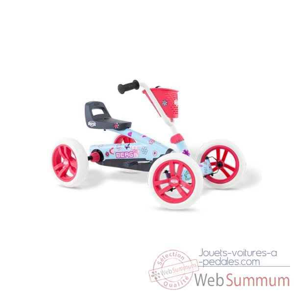 Kart à pédales buzzy bloom bleu/rose/blanc Berg Toys -24.30.02.00