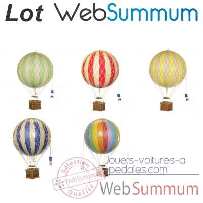 Lot 5 Répliques Montgolfière ballon aérostat à suspendre -LWS-446