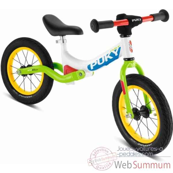 Vélo draisienne avec suspension et pneus air lr ride blanc/kiwi puky -4082