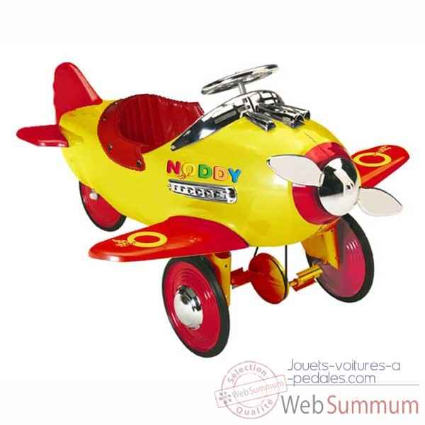 Porteur avion a pedales rouge et jaune licence noddy AF-009